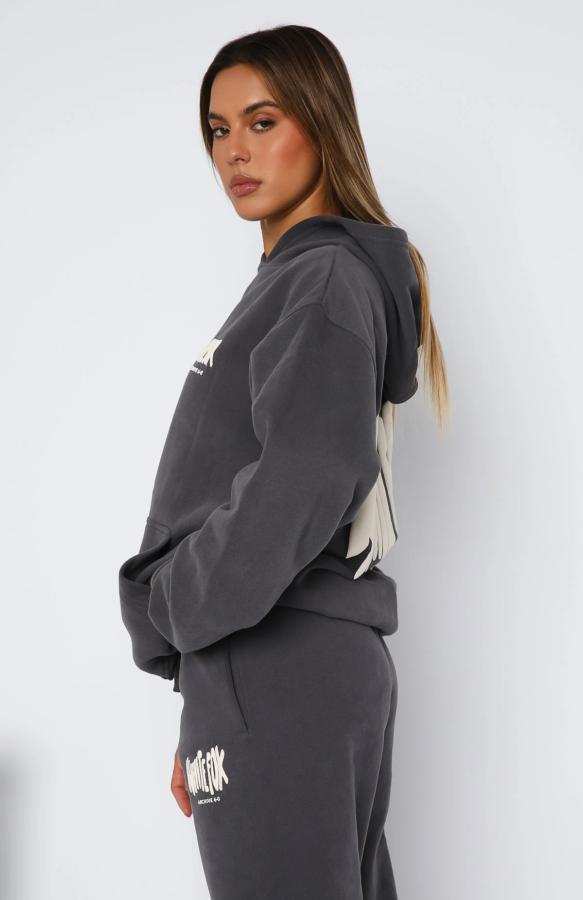 Archive 6.0 Oversized Hoodie Ash - Image 3