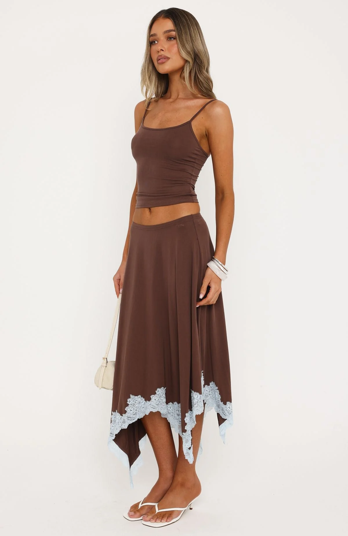 Bless Your Soul Midi Skirt Mocha - Image 3