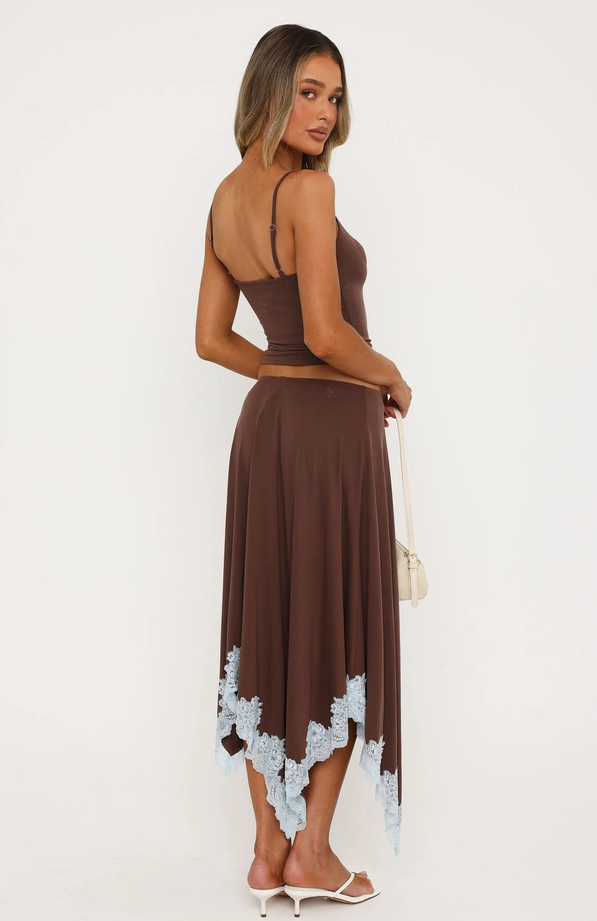 Bless Your Soul Midi Skirt Mocha - Image 4