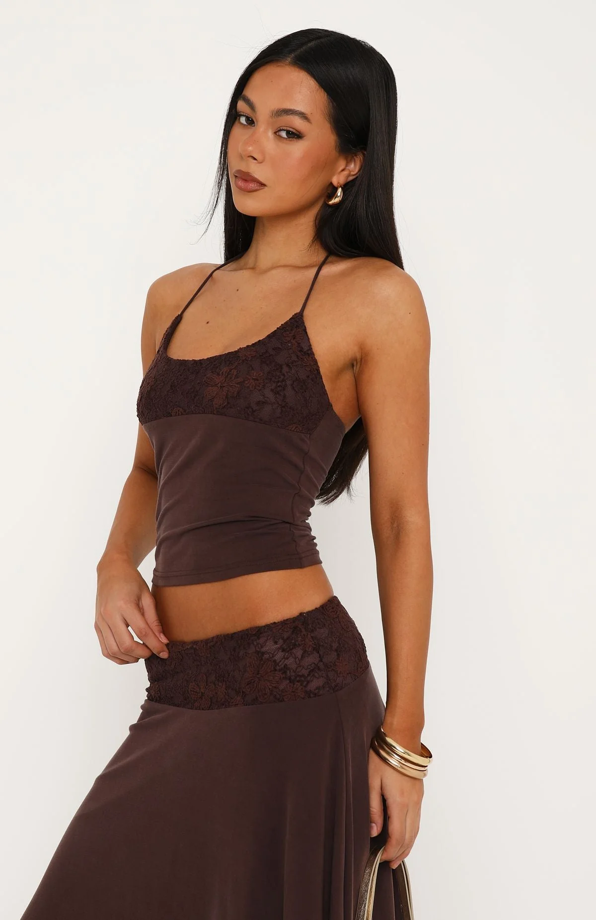 Cool Chaos Halter Top Chocolate - Image 3