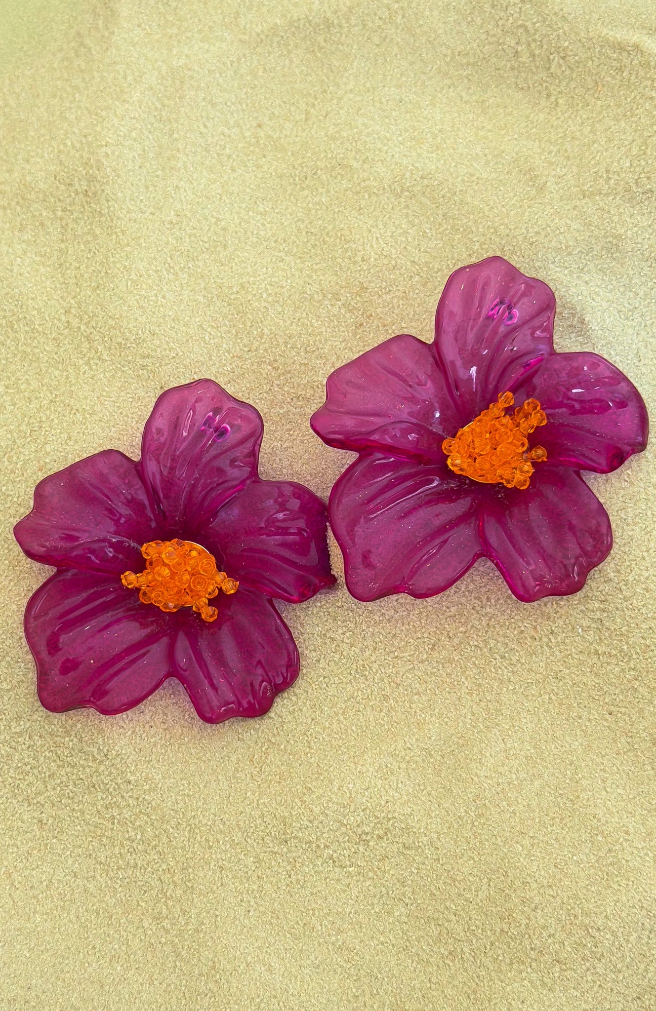 Dawson Earrings Purple/Orange - Image 3