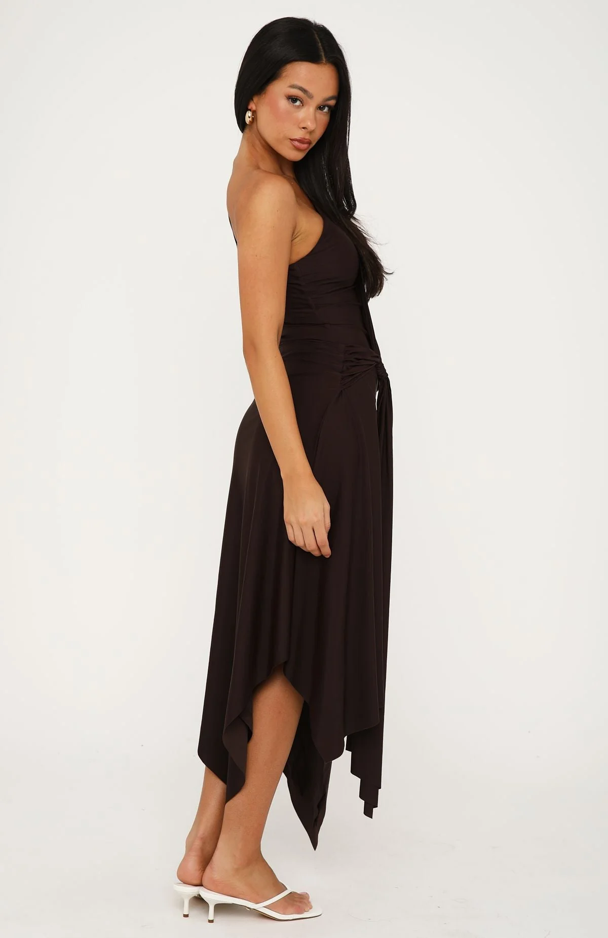 Drifting Away Maxi Dress Chocolate - Image 3