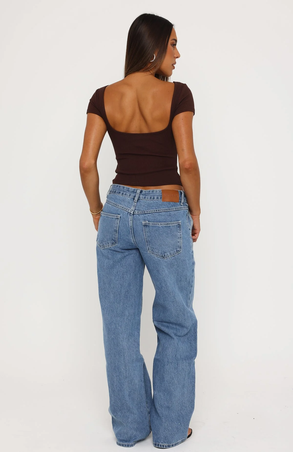 Jealous Side Low Rise Wide Leg Jeans Vintage Blue - Image 4