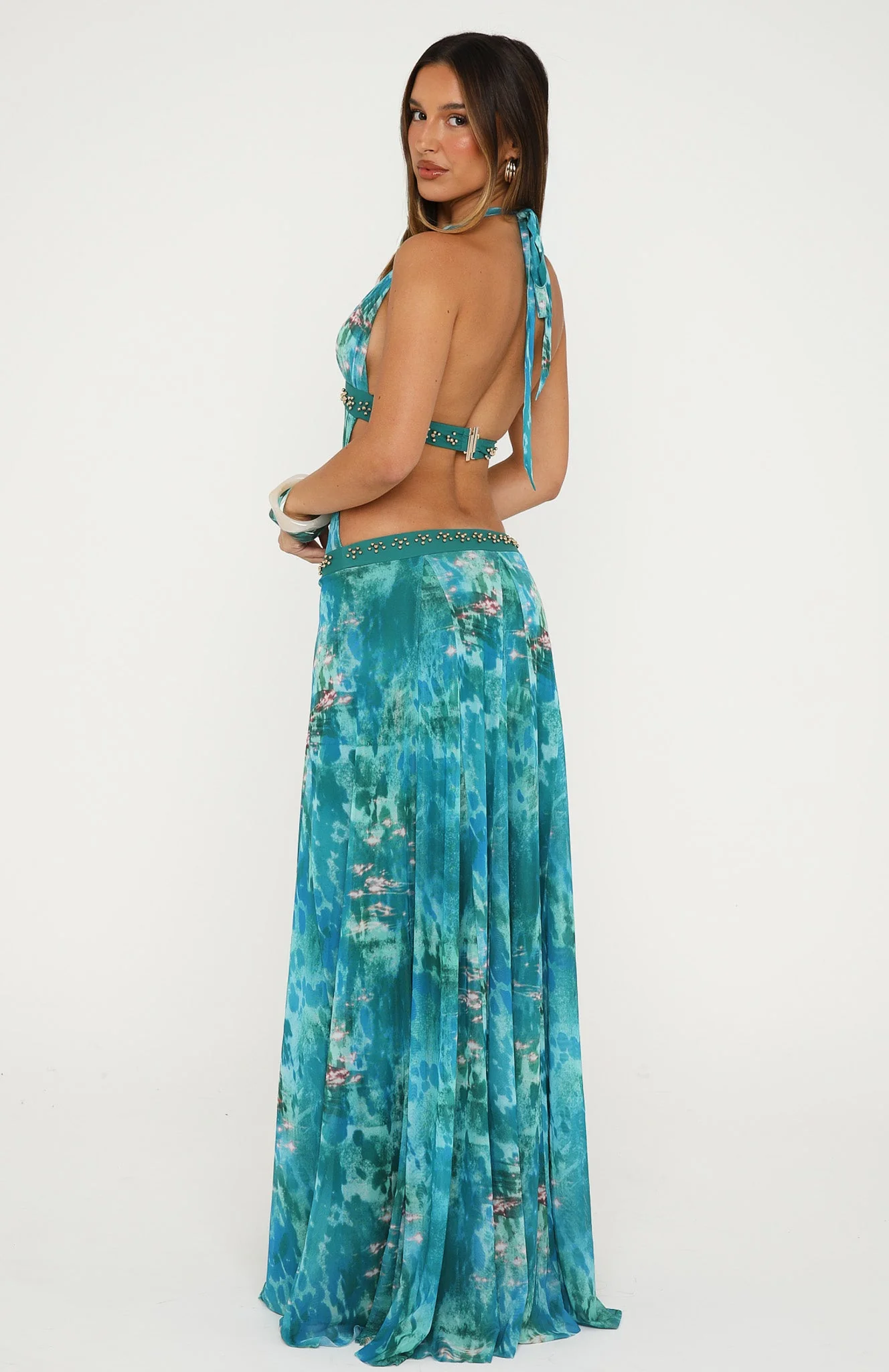 Lights Camera Action Maxi Dress Crystal Tide - Image 5