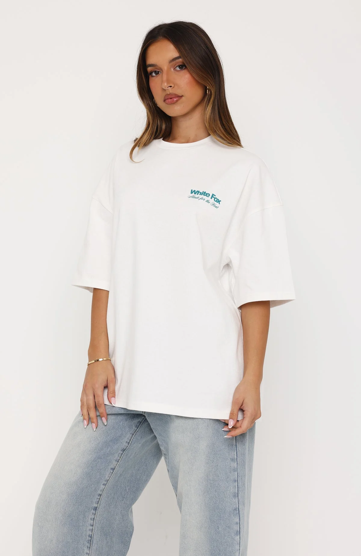 Made For The Heat Oversized Tee White - Image 4