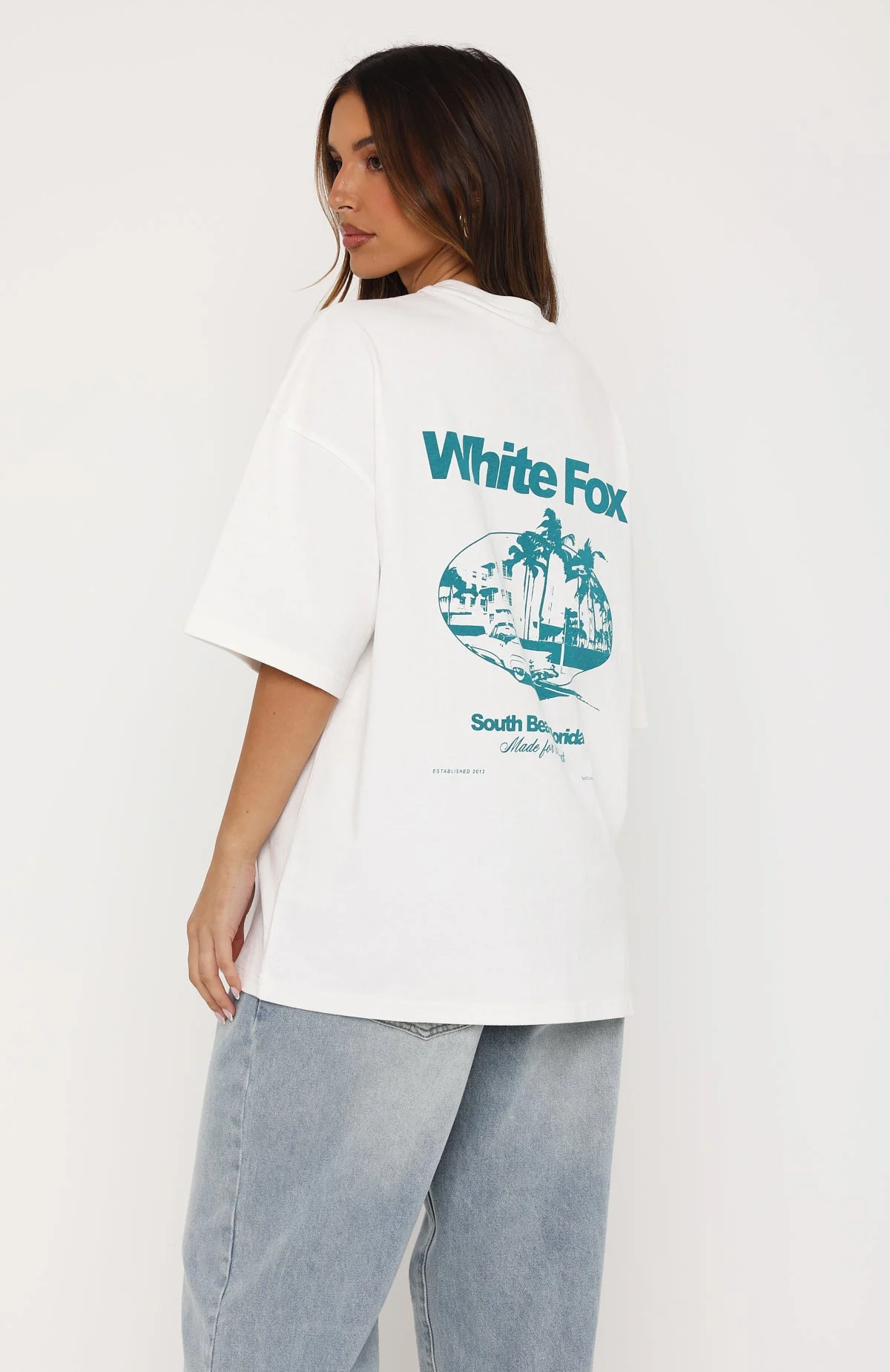 Made For The Heat Oversized Tee White - Image 5