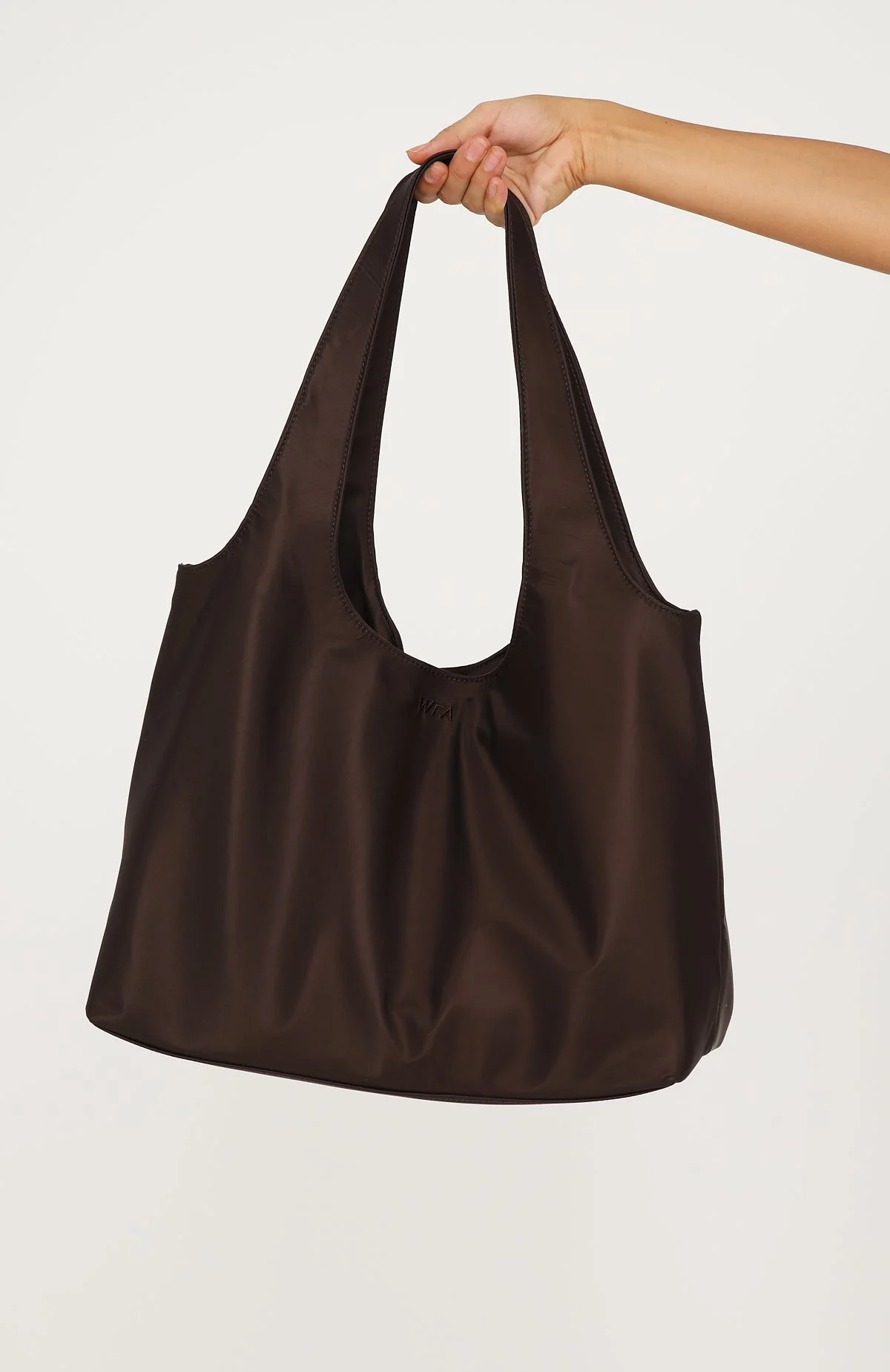 Maxton Nylon Shoulder Bag Chocolate - Image 4