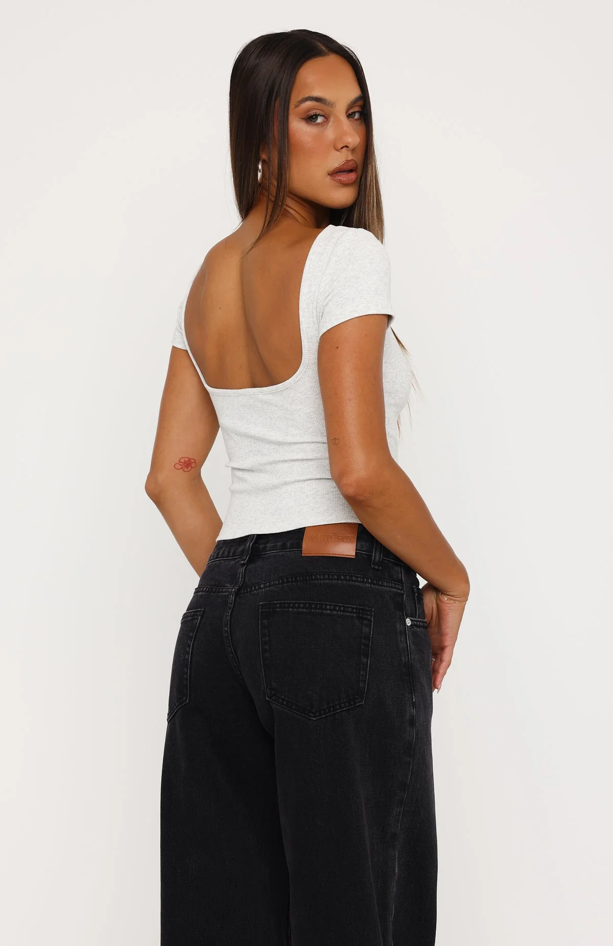 Not Like The Rest Short Sleeve Top Grey Marle - Image 5