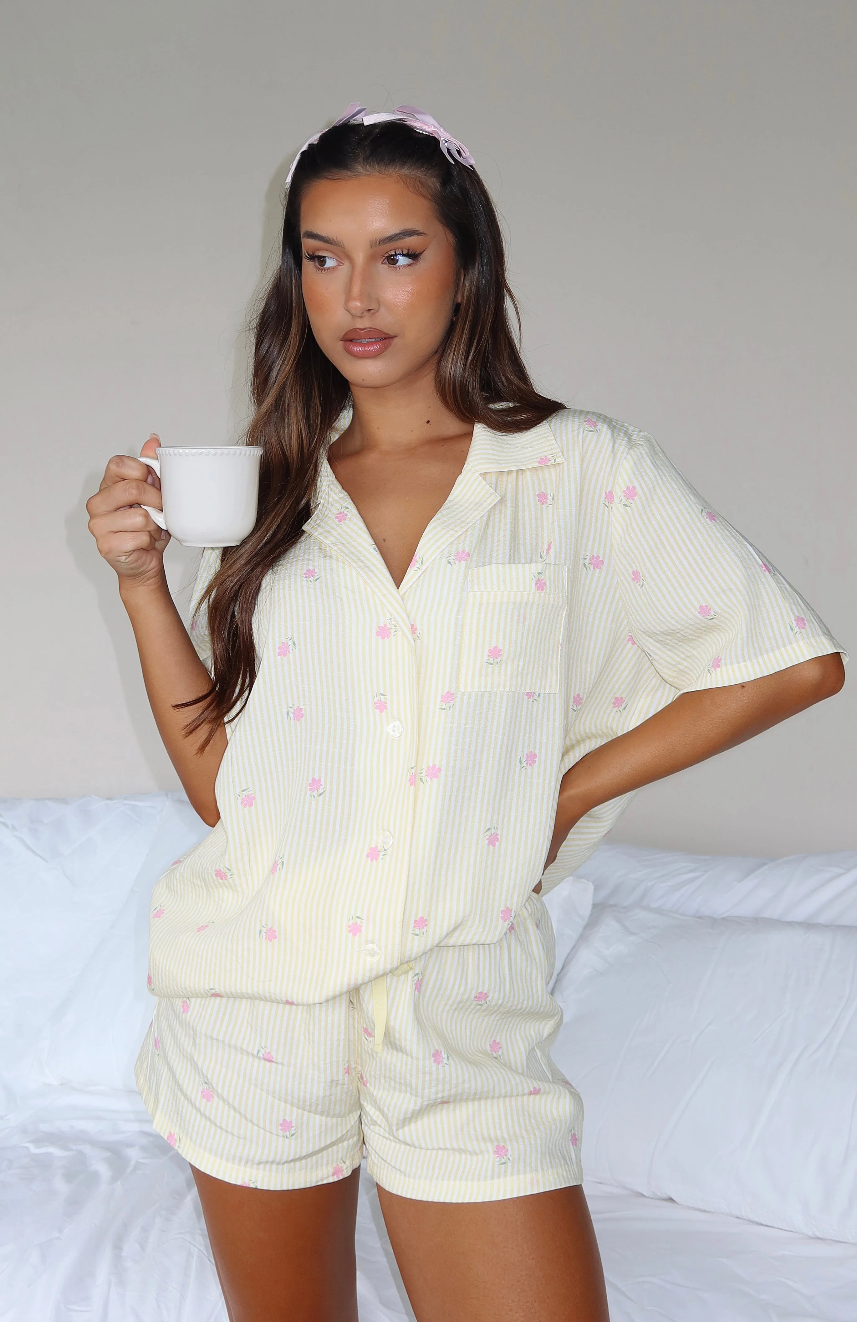 Offline Pyjama Set Lemon Meadow Stripe - Image 7