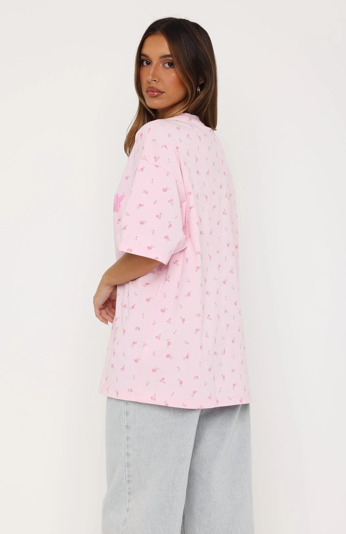 Offstage Printed Oversized Tee Posy Ditsy - Image 4