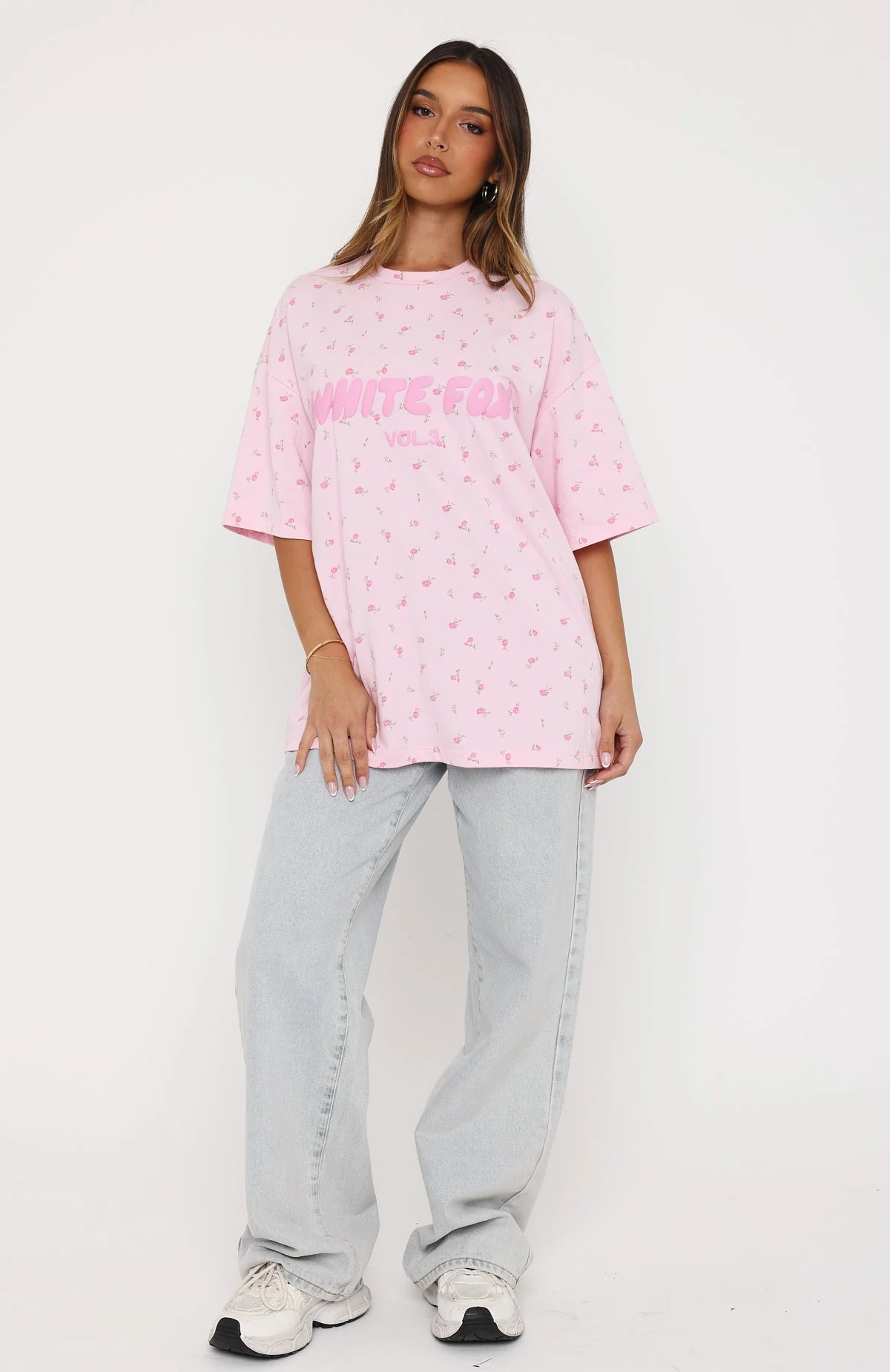 Offstage Printed Oversized Tee Posy Ditsy - Image 5