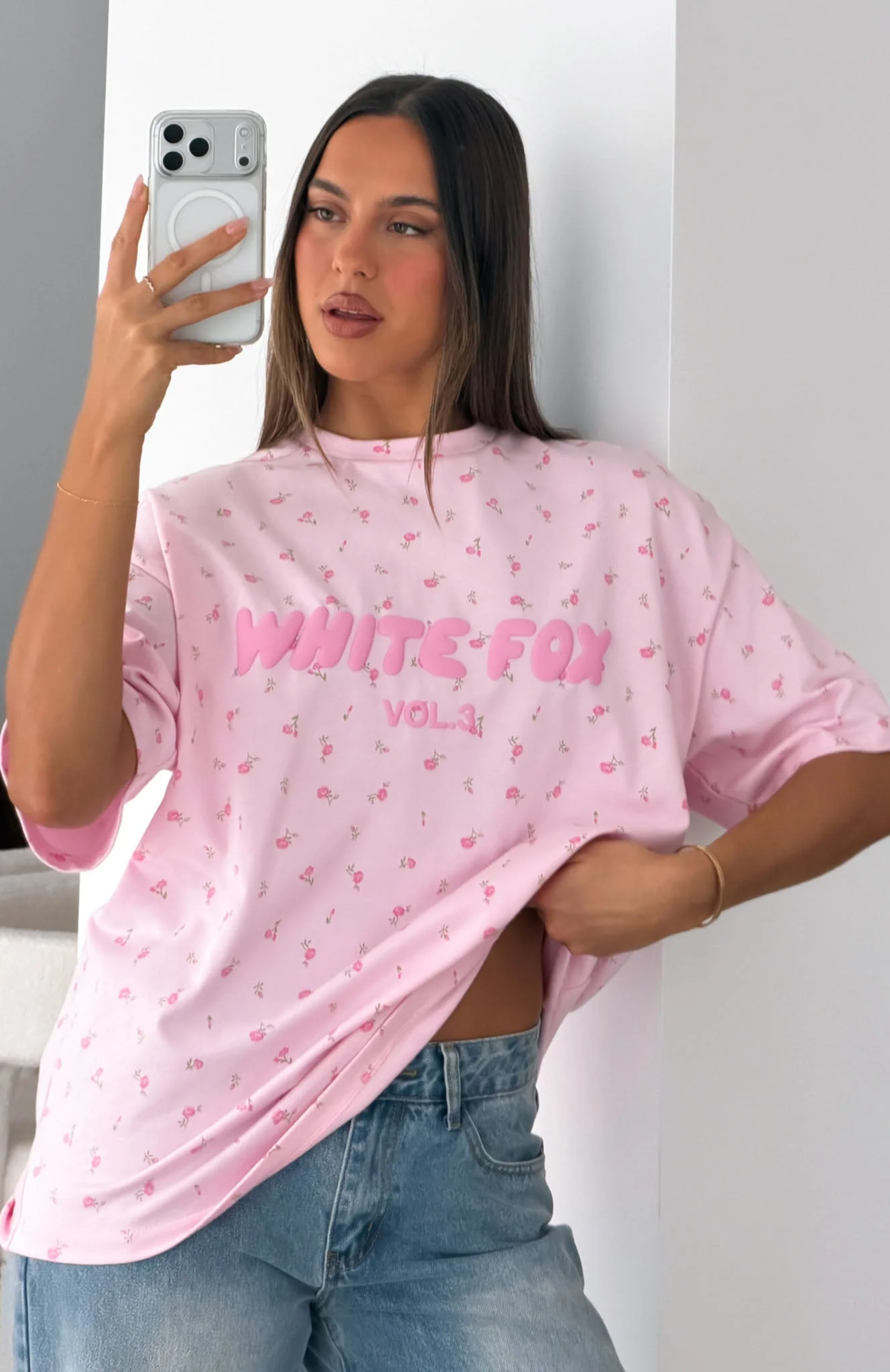 Offstage Printed Oversized Tee Posy Ditsy - Image 6