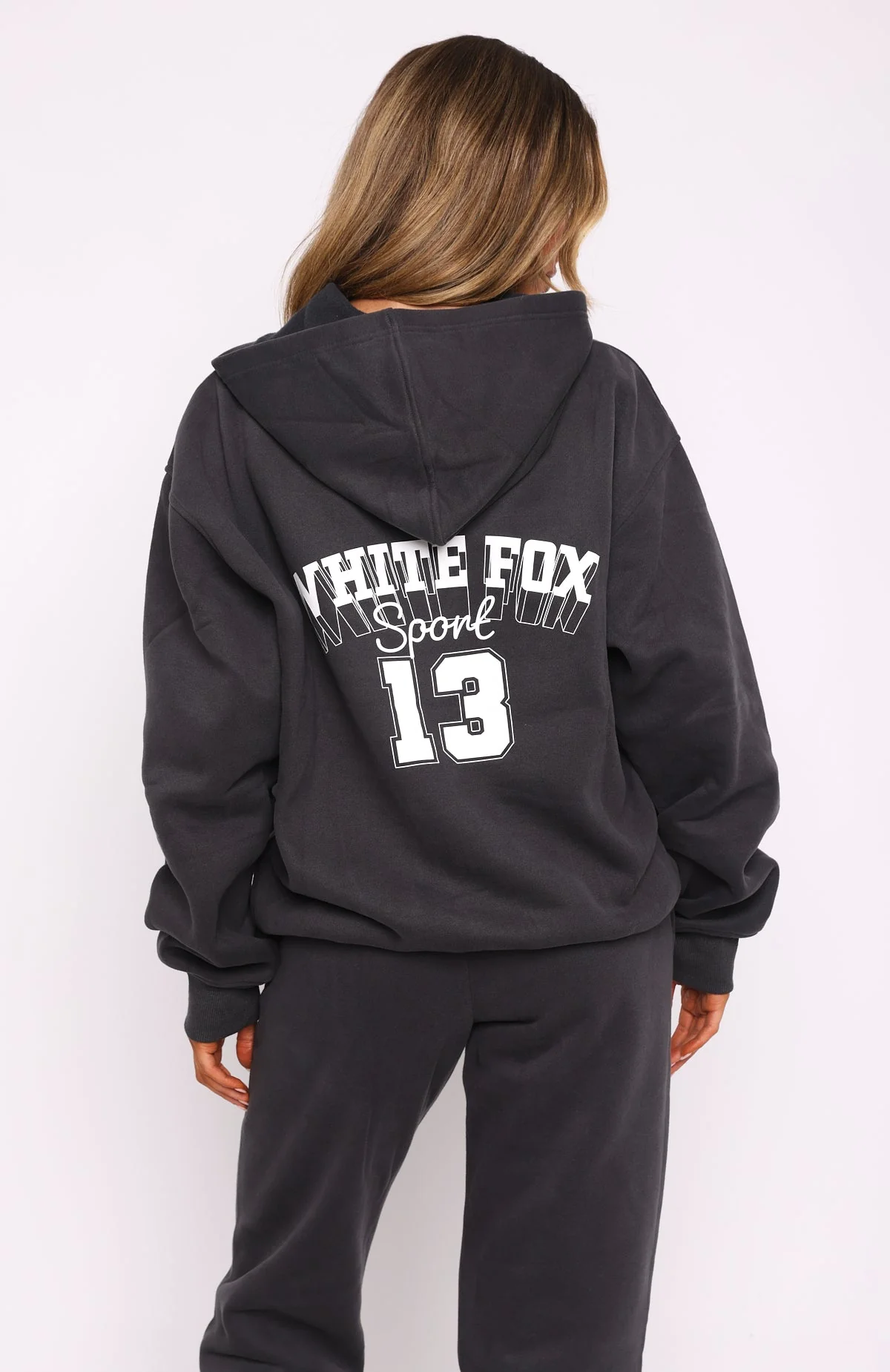 Out Of Line Oversized Hoodie Charcoal - Image 4