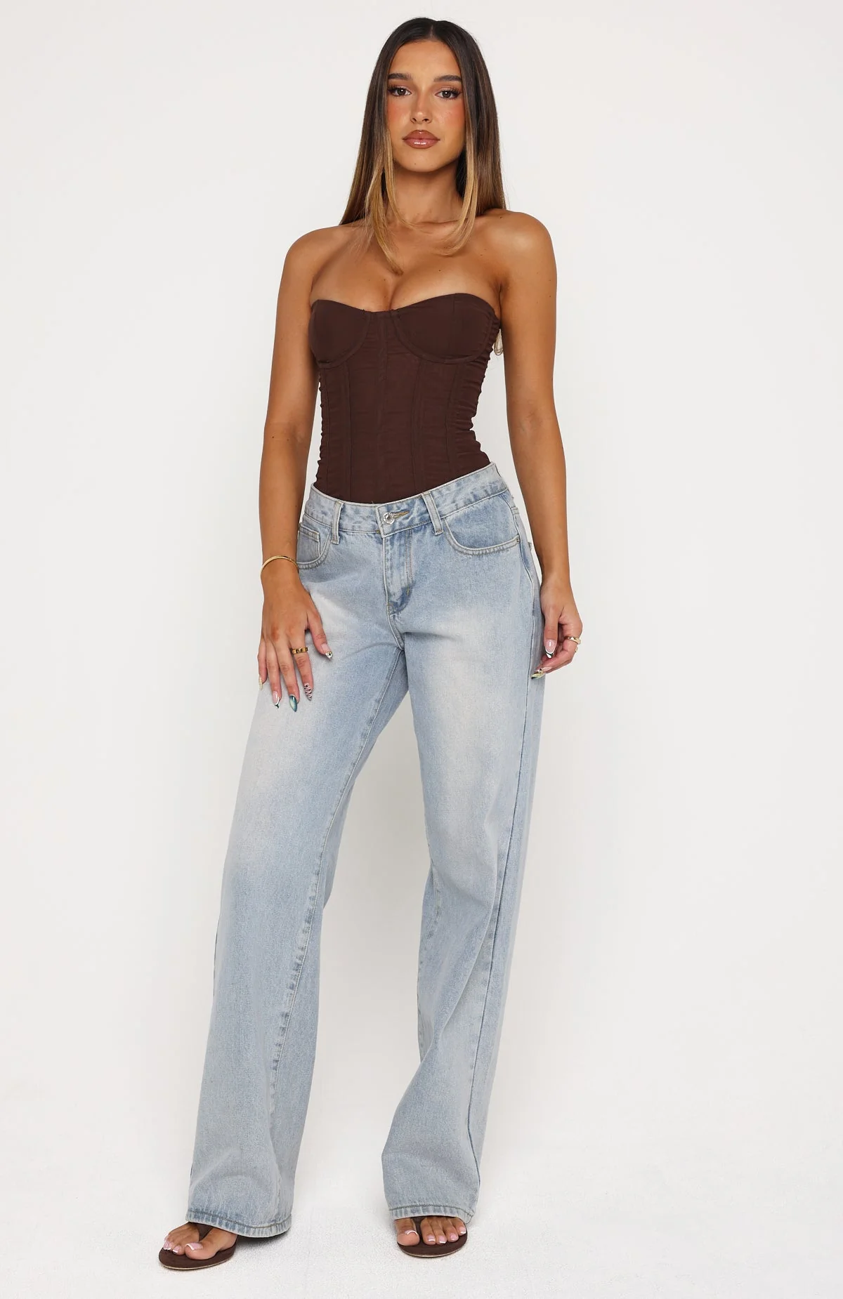 Pinky Promise Strapless Bustier Chocolate - Image 5