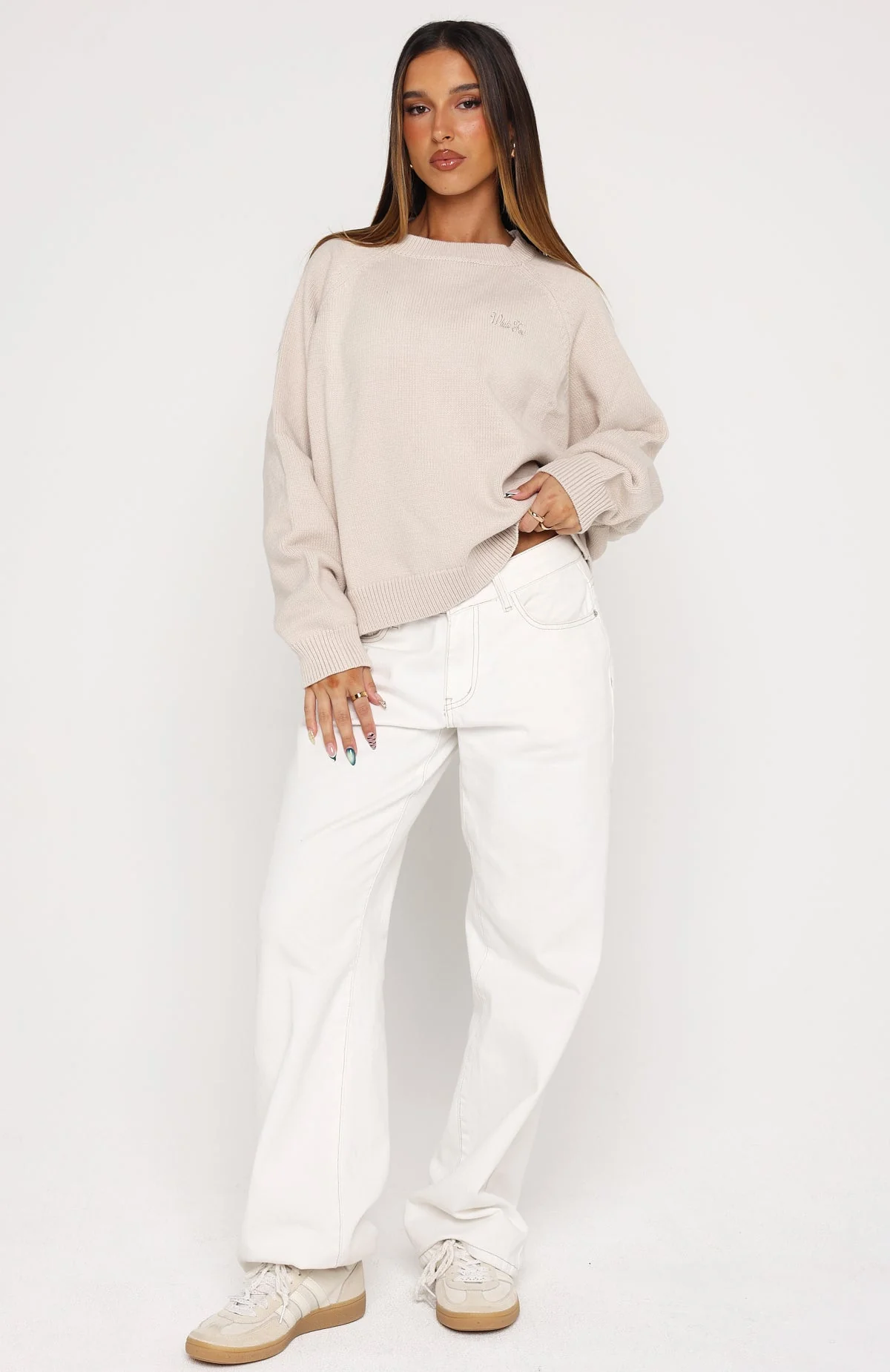 Reia Knit Sweater Oat - Image 5