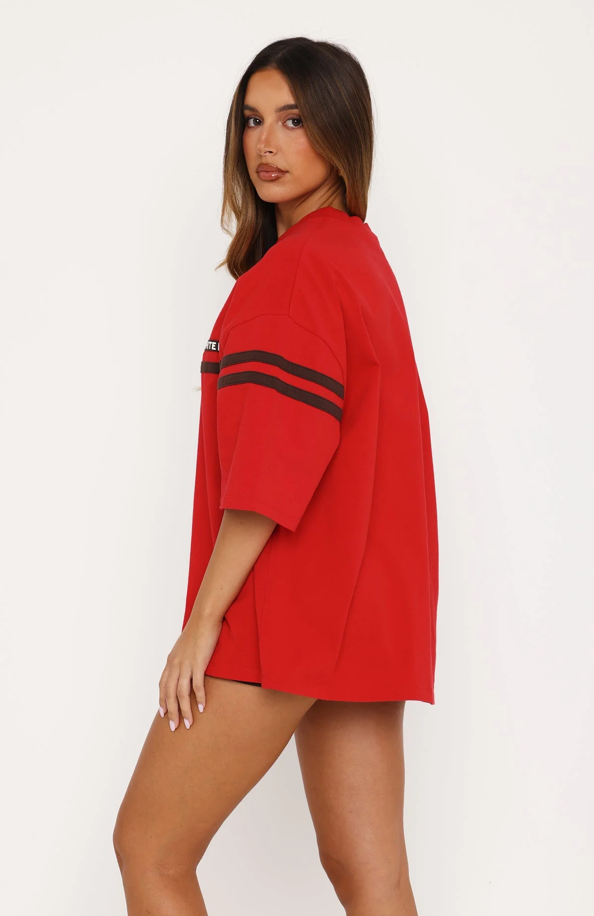 Studio 17 Emmie Oversized Tee Red - Image 4