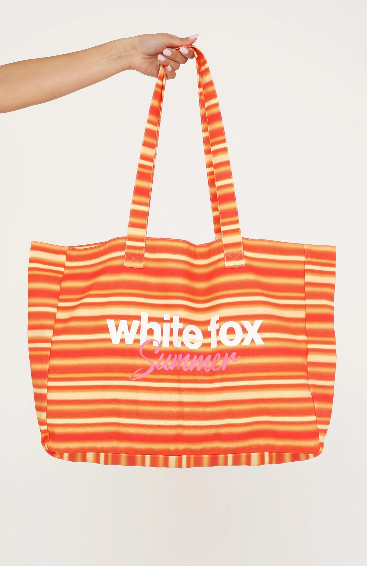 Sunny Sunset Tote Bag Sun Stripe Orange - Image 3