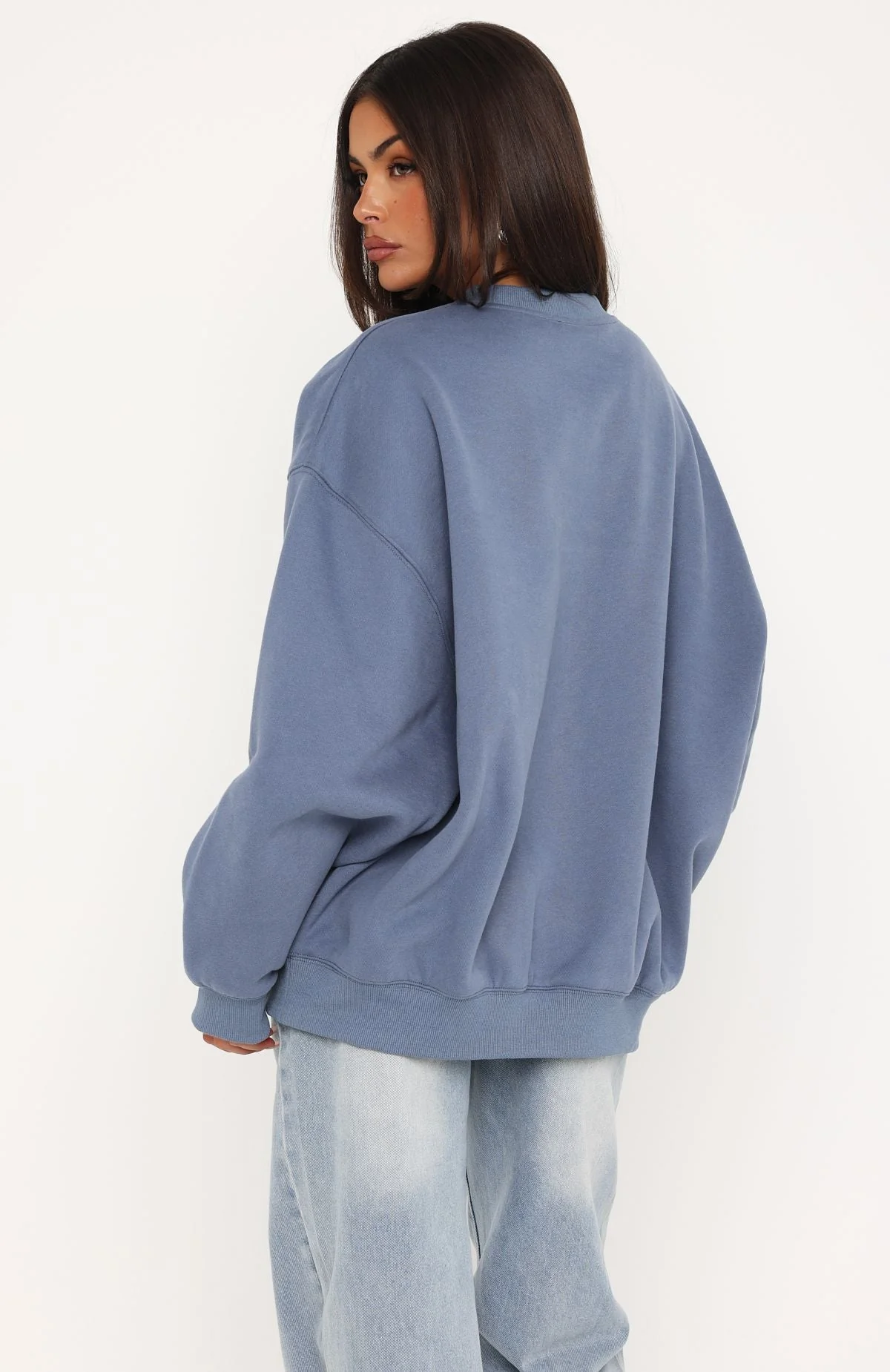 Take Another Chance Oversized Drop Shoulder Sweater Ocean - Image 5