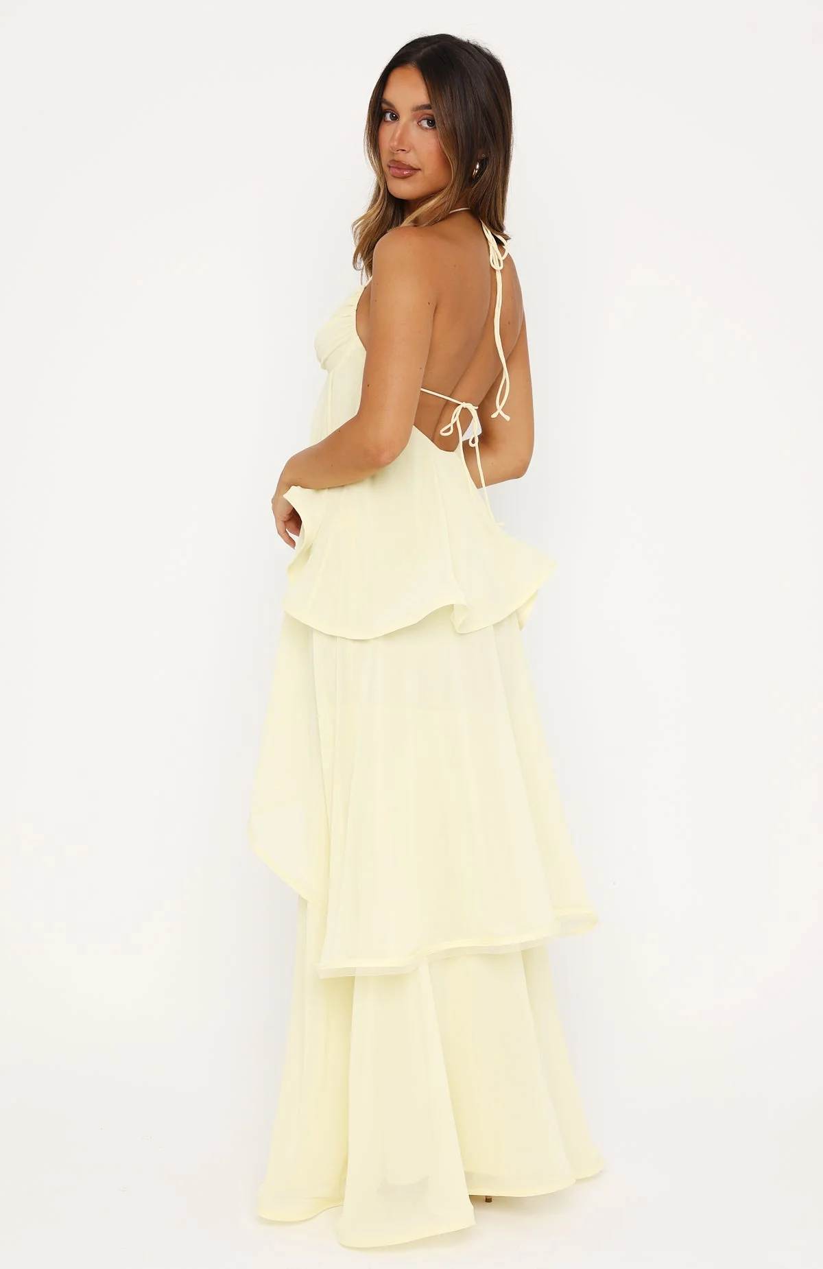 Twirl With Me Maxi Dress Lemon - Image 5