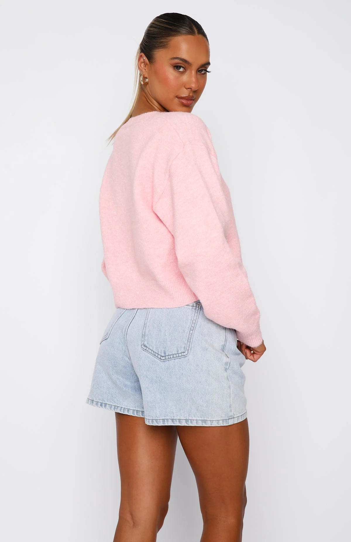 Warm Whispers Knit Cardigan Fairy Floss - Image 4