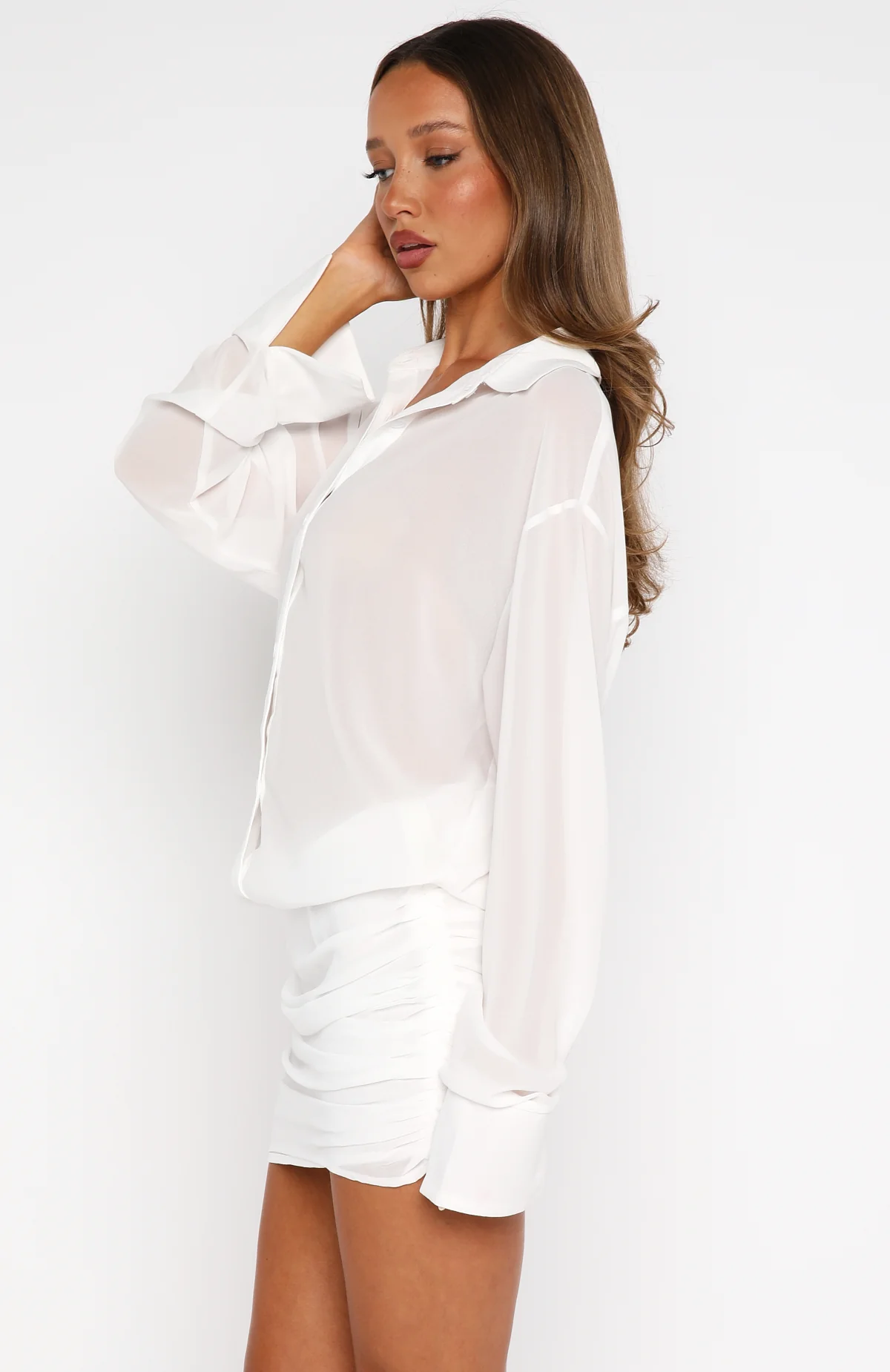 You'll Remember Me Mini Dress White - Image 4